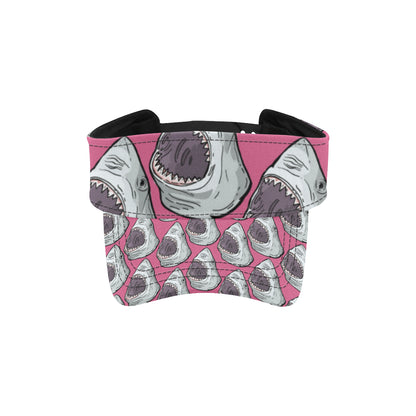 Great White Shark Pattern Print Design 01 Unisex Sun Visor