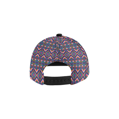 Indian Navajo Pink Themed Design Print Snapback Cap