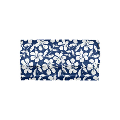 Hibiscus Pattern Print Design HB031 Women's Trifold Wallet