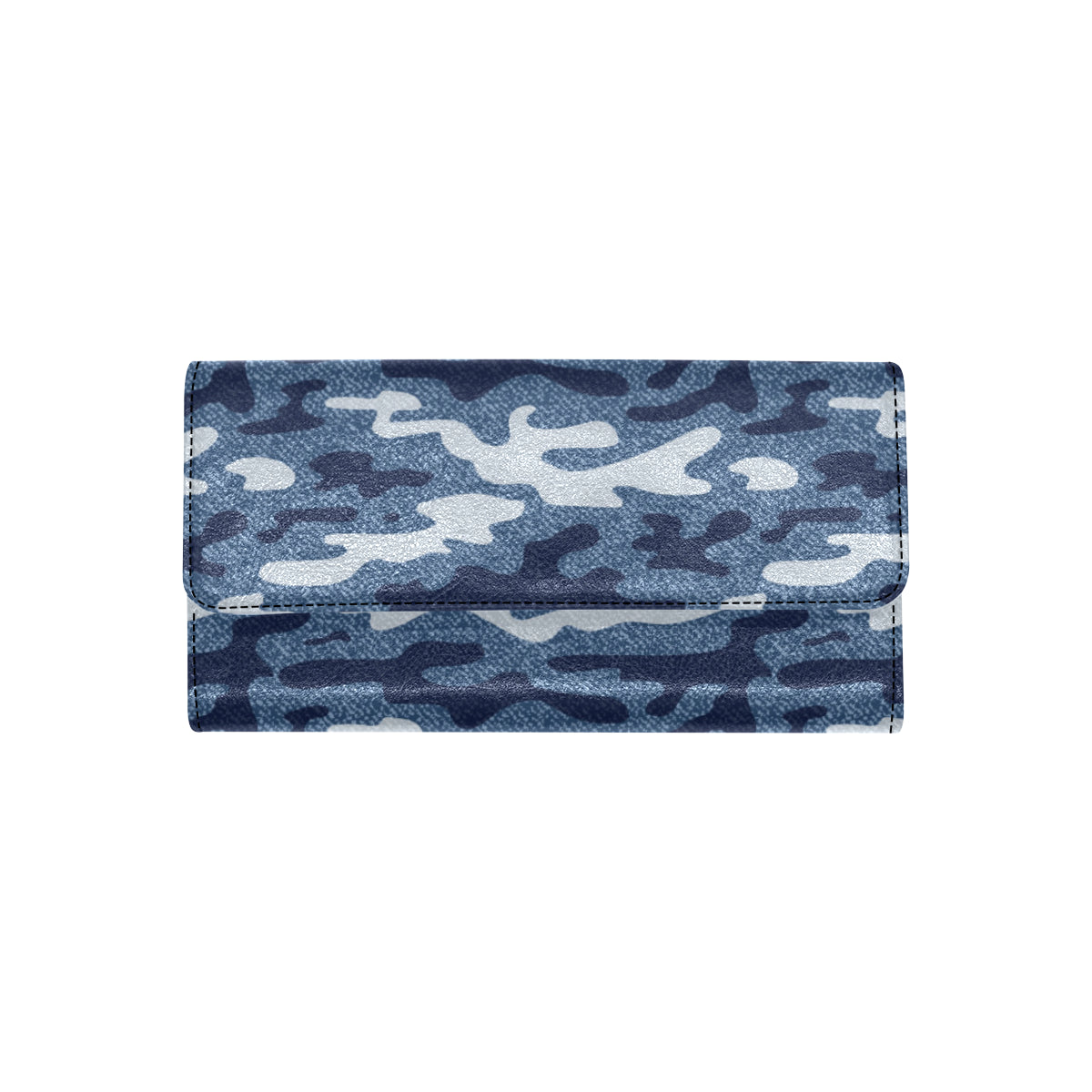 Jean Camouflage Pattern Print Design 05 Women's Trifold Wallet