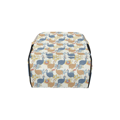 Guinea Fowl Pattern Print Design 01 Diaper Bag Backpack