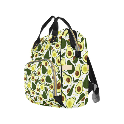 Avocado Pattern Print Design AC06 Diaper Bag Backpack