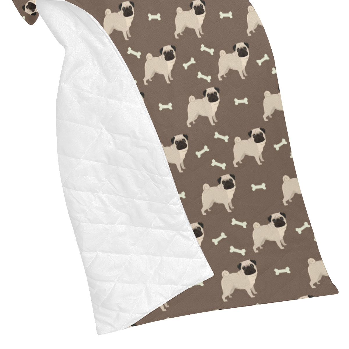 Pug Pattern Print Design A02 Premium Quilt