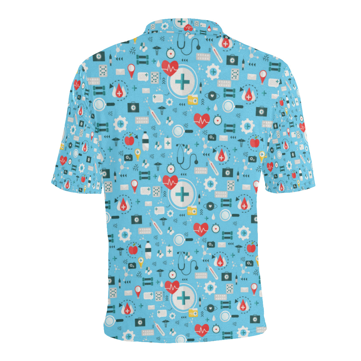 Medical Pattern Print Design 06 Men Polo Shirt