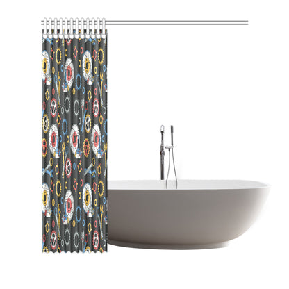 Mechanic Pattern Print Design 01 Shower Curtain