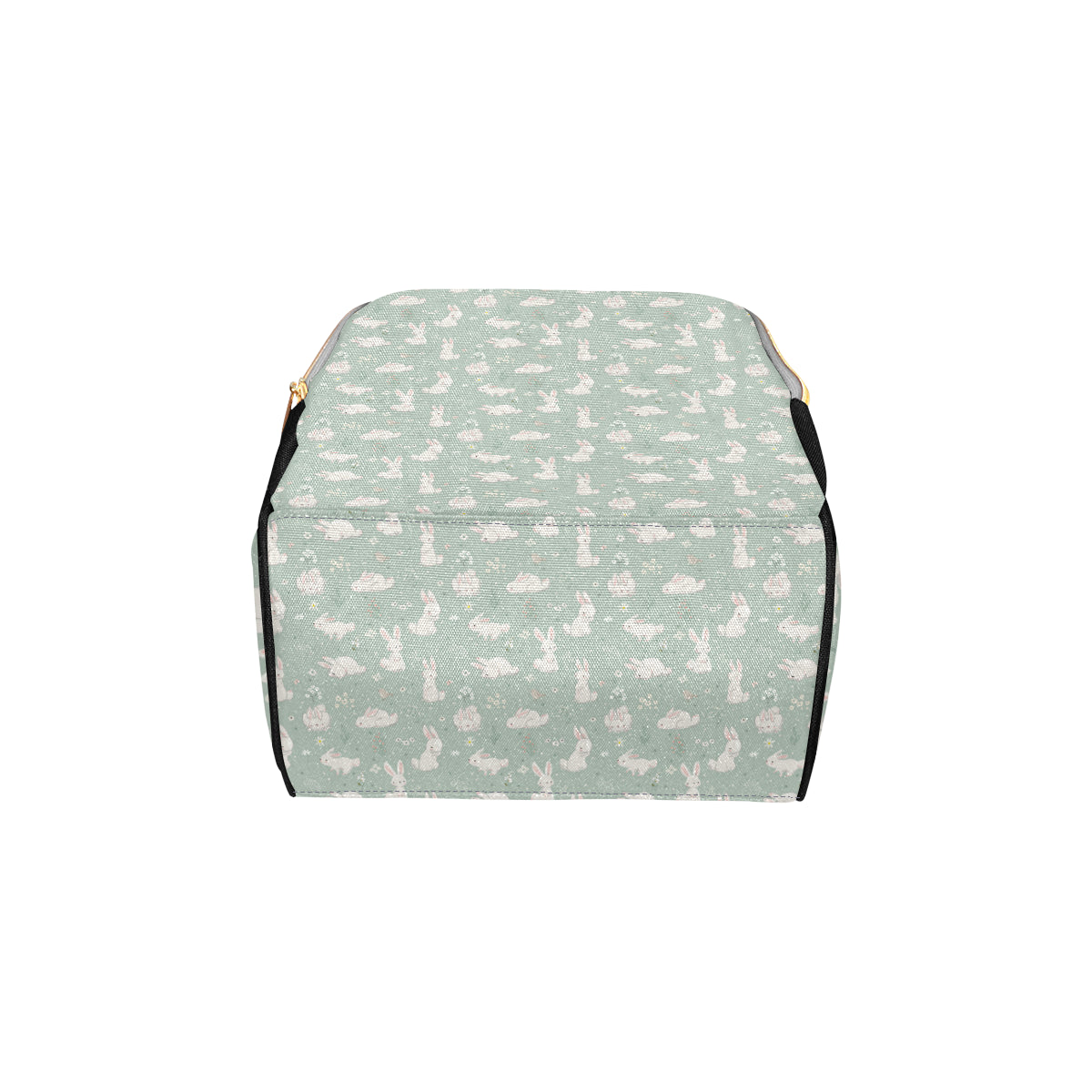 Bunny Pattern Print Design 03 Diaper Bag Backpack
