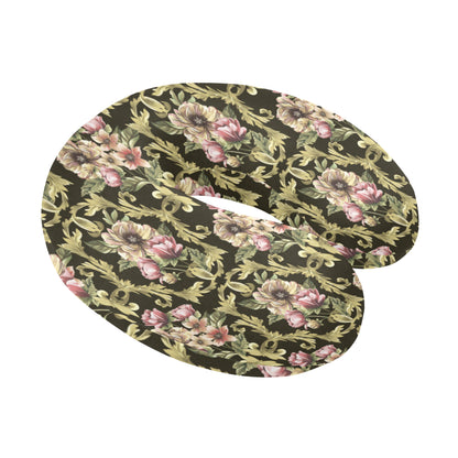 Baroque Pattern Print Design 02 U-Shaped Travel Neck Pillow