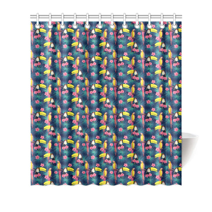 Toucan Parrot Design Shower Curtain