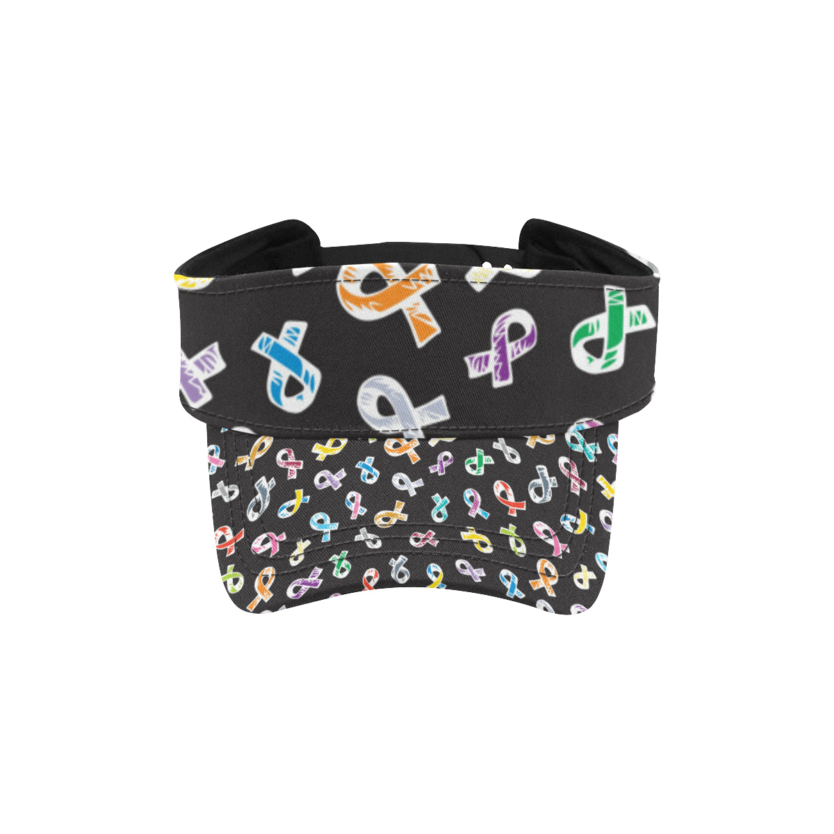 Cancer Awareness Pattern Print Design 02 Unisex Sun Visor