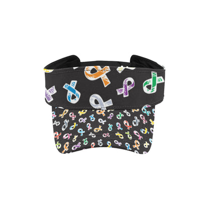 Cancer Awareness Pattern Print Design 02 Unisex Sun Visor