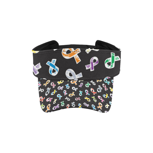 Cancer Awareness Pattern Print Design 02 Unisex Sun Visor