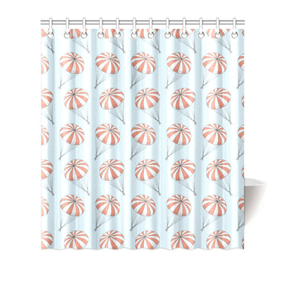 Skydiving Pattern Print Design 01 Shower Curtain