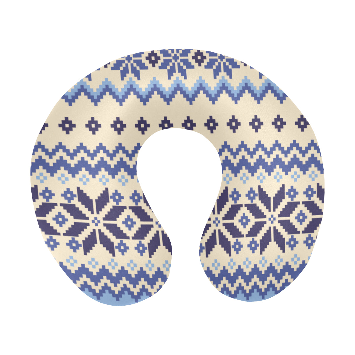 Nordic Pattern Print Design A03 U-Shaped Travel Neck Pillow