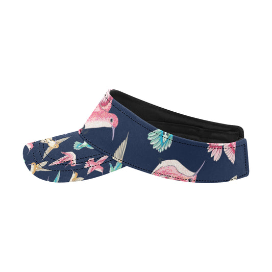 Hummingbird Cute Pattern Print Design 01 Unisex Sun Visor