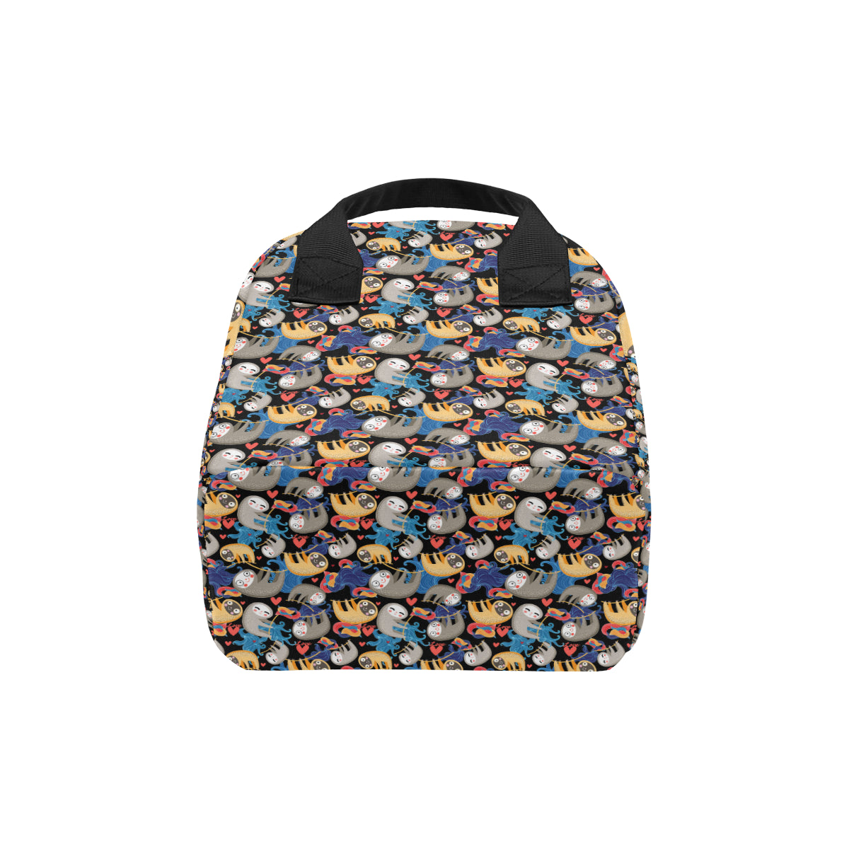 Sloth Cartoon Design Themed Print Insulated Lunch Bag