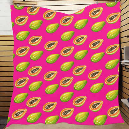 Papaya Pattern Print Design PP02 Premium Quilt
