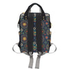 Owl Boho Style Pattern Print Design A04 Diaper Bag Backpack