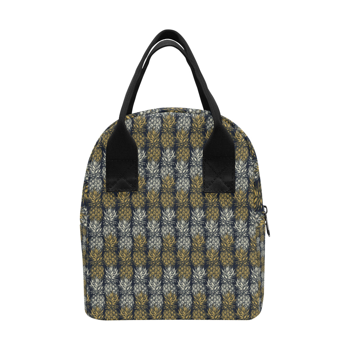 Pineapple Print Design Pattern Insulated Lunch Bag