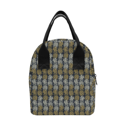 Pineapple Print Design Pattern Insulated Lunch Bag