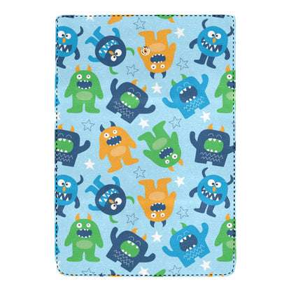 Monster Cartoon Pattern Print Design 04 Women's Trifold Wallet