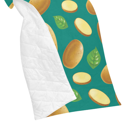 Potato Pattern Print Design A04 Premium Quilt