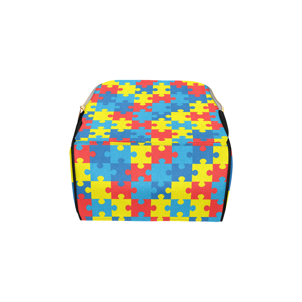Autism Awareness Puzzles Design Print Diaper Bag Backpack