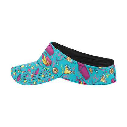 Cocktail Pattern Print Design 03 Unisex Sun Visor
