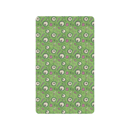 Zombie Eyes Design Pattern Print Rubber Doormat