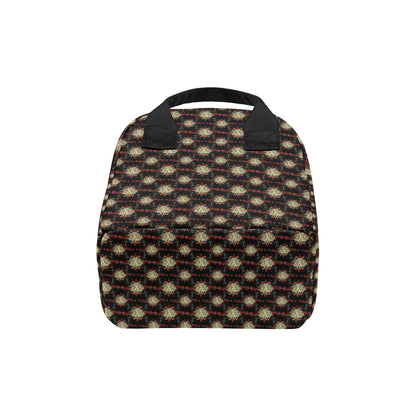 Zodiac Leo Pattern Design Print Insulated Lunch Bag