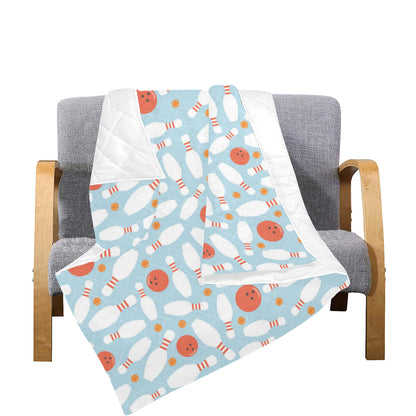 Bowling Pattern Print Design 09 Premium Quilt