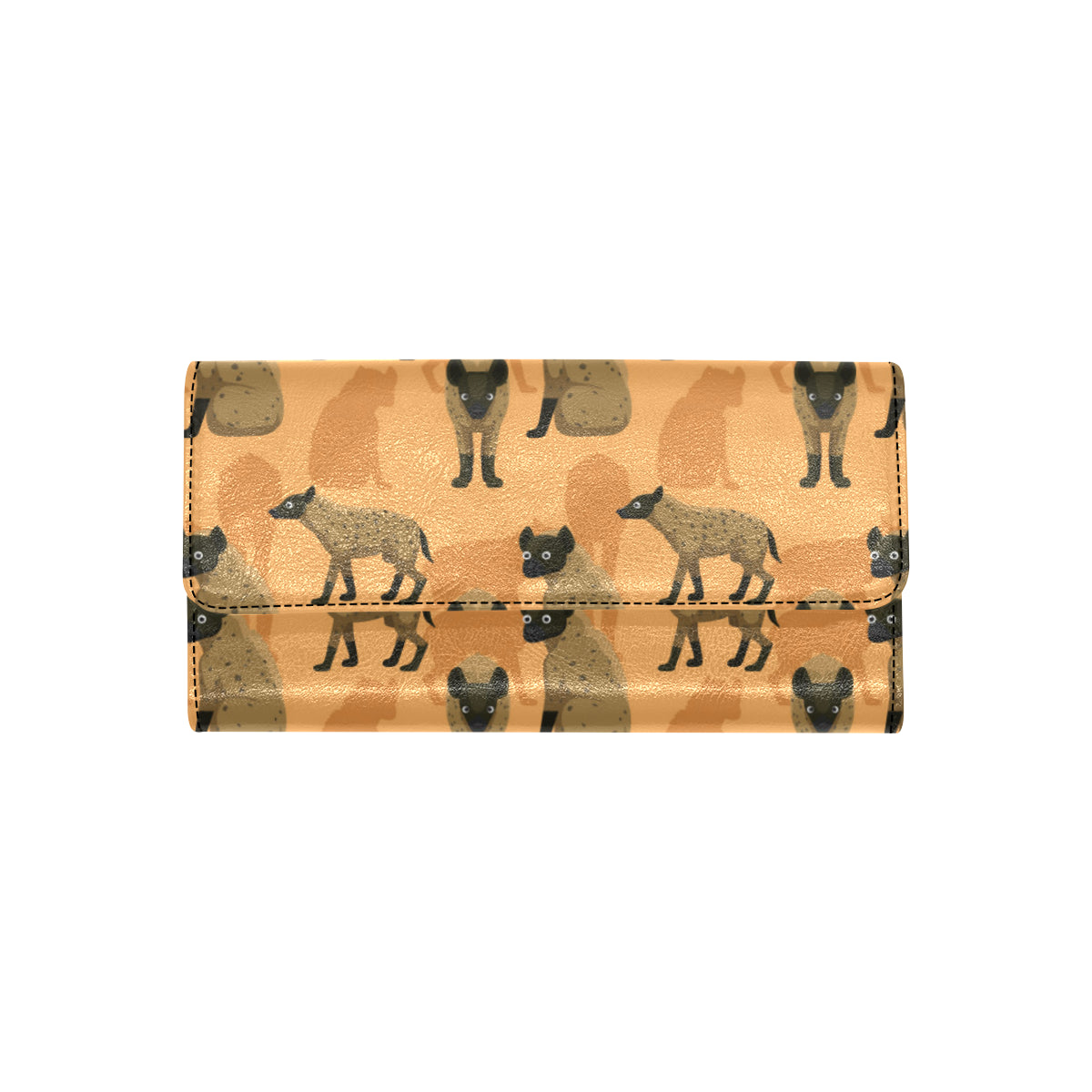 Hyena Pattern Print Design 01 Women's Trifold Wallet