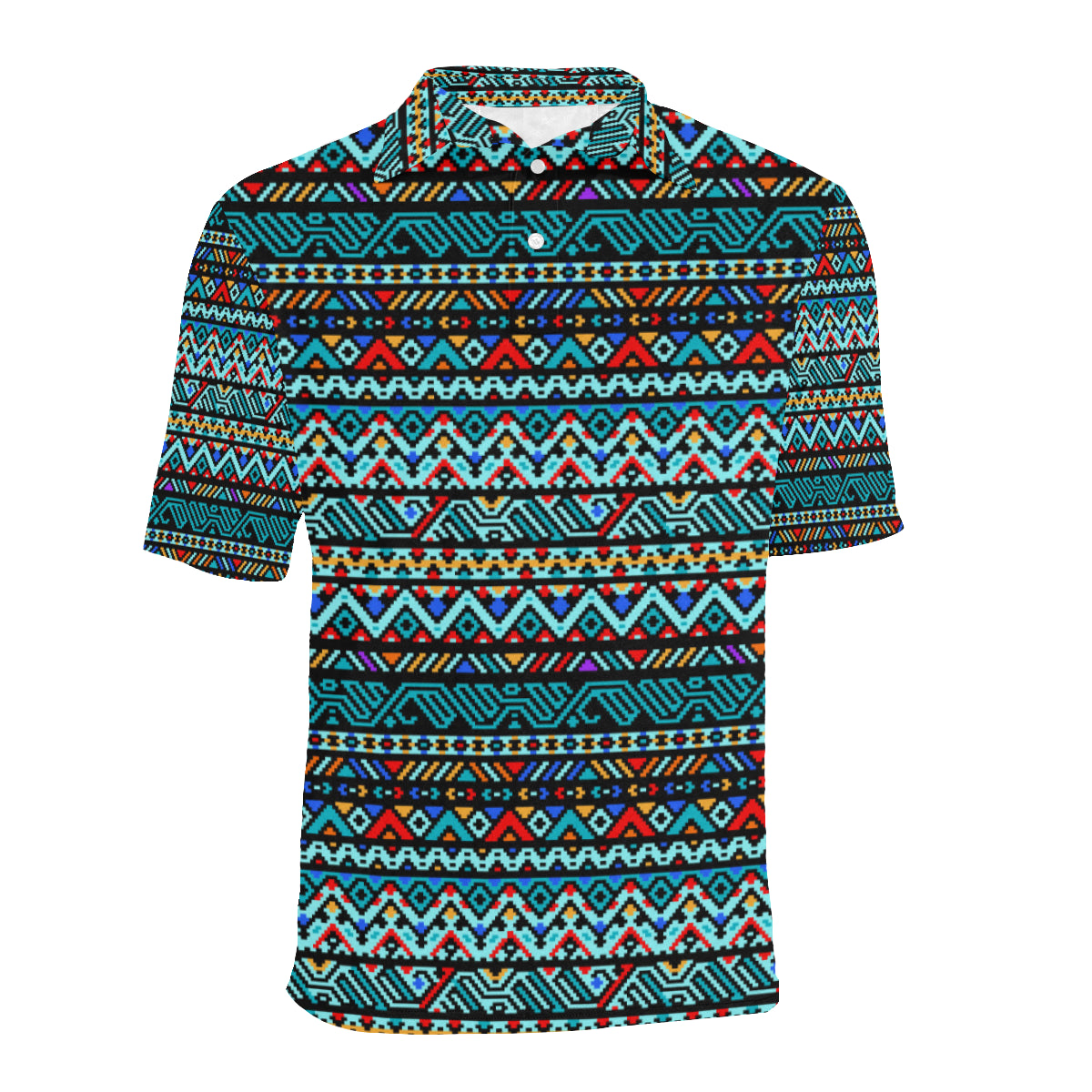 Southwestern Style Men Polo Shirt