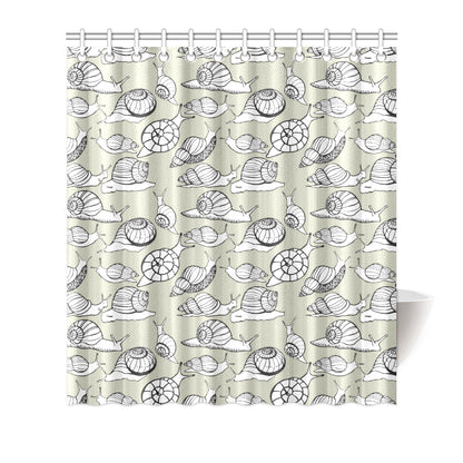 Snail Pattern Print Design 03 Shower Curtain