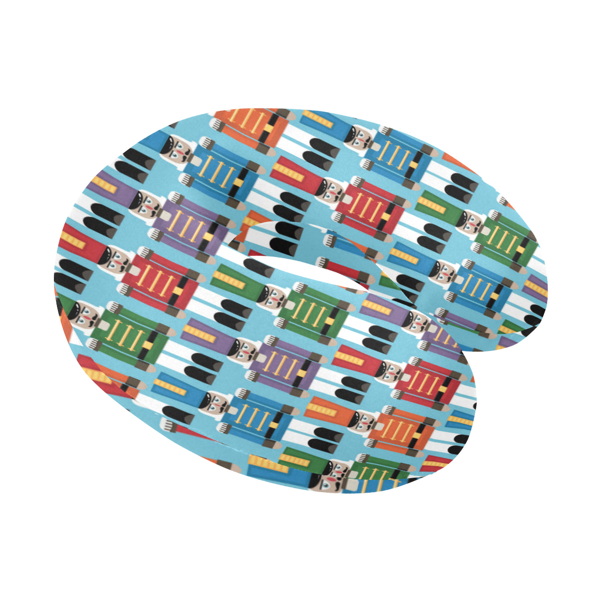 Nutcracker Pattern Print Design A02 U-Shaped Travel Neck Pillow