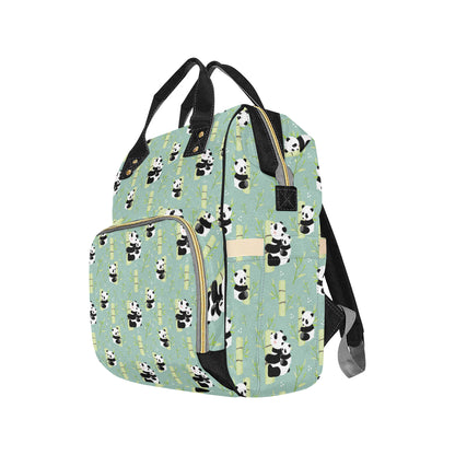 Panda Pattern Print Design A03 Diaper Bag Backpack