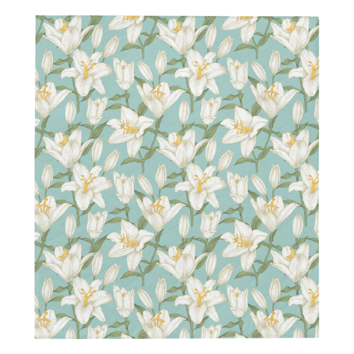 Lily Pattern Print Design LY09 Premium Quilt