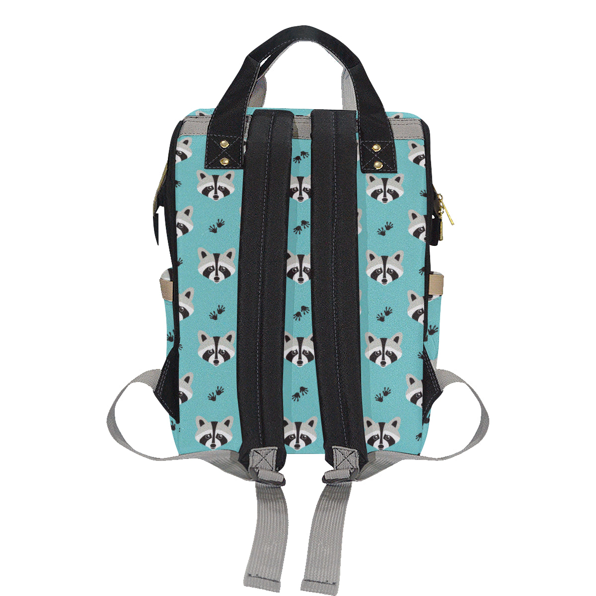 Raccoon Pattern Print Design A01 Diaper Bag Backpack
