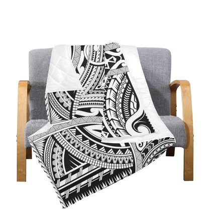 Maori Pattern Print Design 06 Premium Quilt