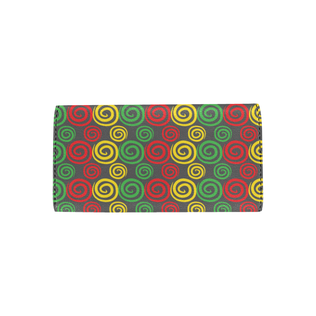 Rastafarian Pattern Print Design A05 Women's Trifold Wallet