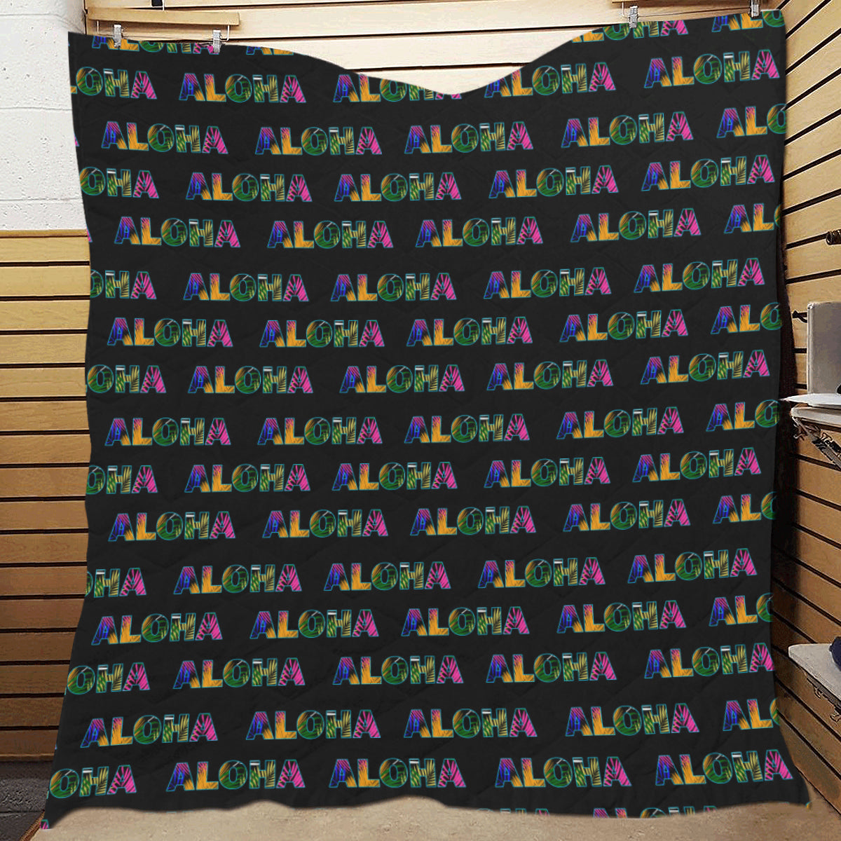 Aloha Hawaii Neon Premium Quilt