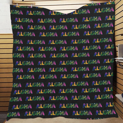 Aloha Hawaii Neon Premium Quilt