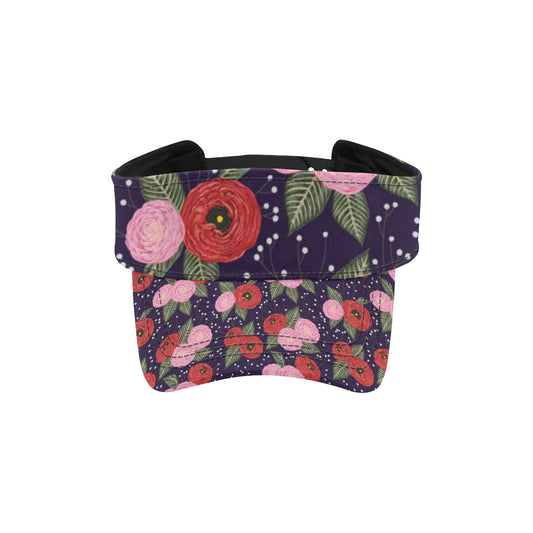 Camellia Pattern Print Design CM02 Unisex Sun Visor