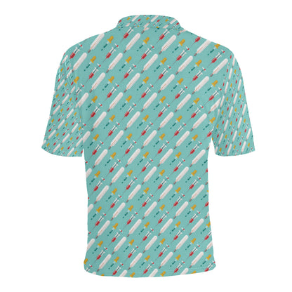 Phlebotomist Medical Print Men Polo Shirt
