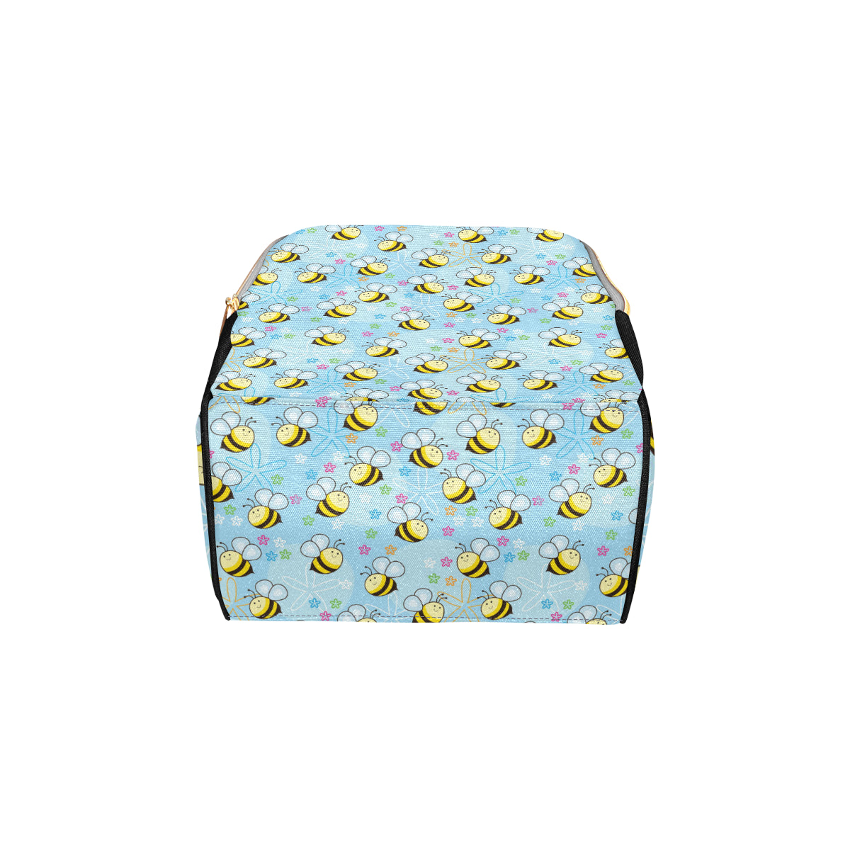 Bee Pattern Print Design BEE03 Diaper Bag Backpack