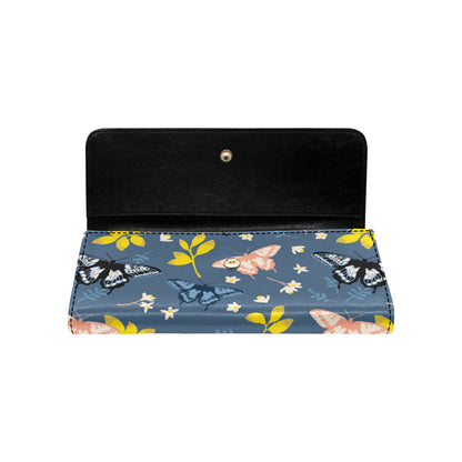Monarch Butterfly Pattern Print Design 02 Women's Trifold Wallet