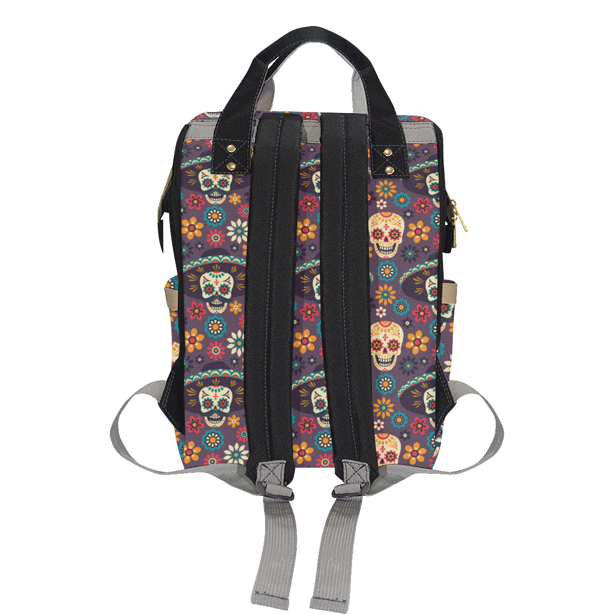 sugar skull Maxican Pattern Diaper Bag Backpack