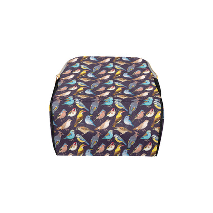 Bird Cute Print Pattern Diaper Bag Backpack