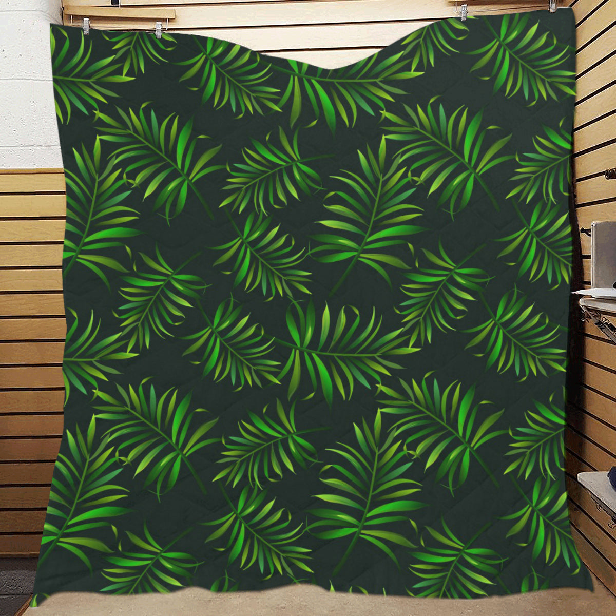Rainforest Pattern Print Design RF03 Premium Quilt