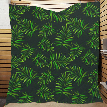 Rainforest Pattern Print Design RF03 Premium Quilt