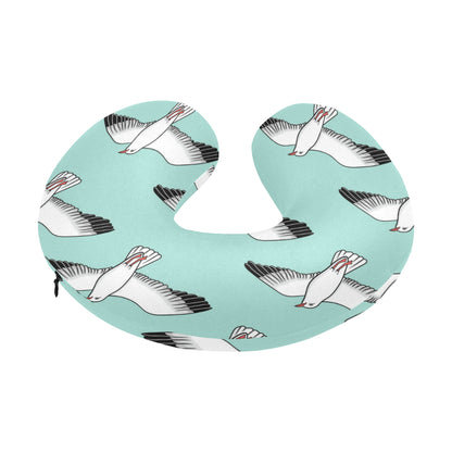 Pigeon Pattern Print Design 02 U-Shaped Travel Neck Pillow